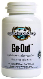 Go Out Relief Joint Formula and Uric Acid Support with Tart Cherry Concentrate, Black Cherry Extract 20:1, Celery Seed Extract and Turmeric Root. Hel