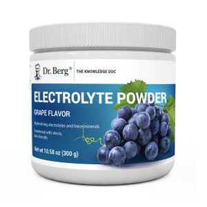 Dr. Berg Zero Sugar Hydration Keto Electrolyte Powder - Enhanced w/ 1000 mg of Potassium & Real Pink Himalayan Salt (NOT Table Salt) - Grape Flavor H