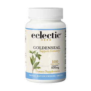 Eclectic Herb - Goldenseal Capsules | Supports Immunity, Healthy Sinuses + Mucous Membrane Health | Herbal Supplement | Vegan, Non-GMO, Gluten Free,