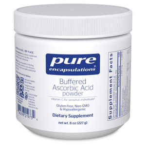 Pure Encapsulations Buffered Ascorbic Acid Powder | Vitamin C Supplement for Sensitive Individuals | 8 Ounces
