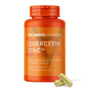 Mt. Angel Vitamins - Zinc Quercetin with Bromelain Supplement  Immune Support & Respiratory Health - Quercetin 500mg Capsules | Zinc 50mg | Vitamin