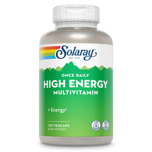 SOLARAY Once Daily High Energy Multivitamin, Timed Release Formula for Immune System and Energy Support, Whole Food and Herb Base, Mens and Womens Mu
