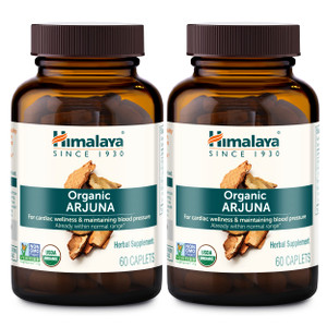 Himalaya Organic Arjuna, Blood Pressure Supplement for Cardiovascular Wellness and Heart Health, 700mg, 60 Count (Pack of 2)