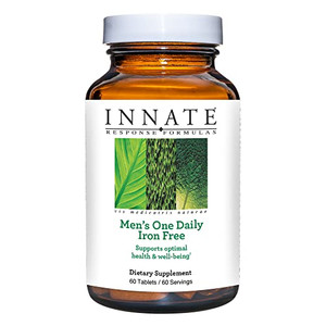 INNATE Response Formulas Men's One Daily Iron Free - Daily Multivitamin For Men Free of Iron - With B Vitamins - Vegetarian, Non-GMO, and Gluten-Free