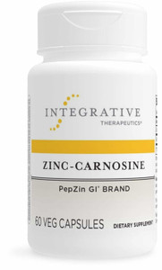 Integrative Therapeutics Zinc-Carnosine - Digestive & Gut Health Support* - GI Tract Supplement - Vegan, Gluten-Free & Dairy-Free - 60 Capsules (60 S