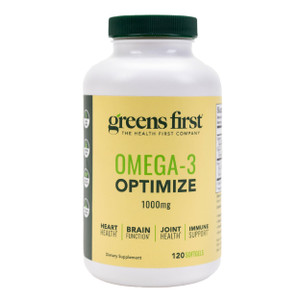 Greens First Omega-3 Optimize Daily Supplement  Ultra-Pure, Potent Marine Oil - for Heart, Brain & Joint Health - High EPA/DHA - Immune Support - 85