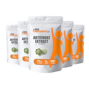 BulkSupplements.com Artichoke Extract Powder - Herbal Supplement, Artichoke Supplement - Vegan & Gluten Free, 750mg per Serving, 1kg (2.2 lbs) (Pack