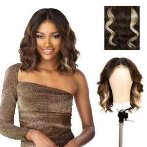 Sensationnel Butta Lace Wigs - Unit 8 Extra Wide 5 Inch Deep Parting Synthetic Preplucked Hairline Glueless Lacefront (MP/CARAMEL)