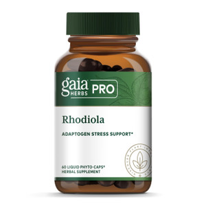 GAIA HERBS PRO Rhodiola - Energy Support Supplement - Adaptogen Support Supplement with Rhodiola Root Extract - Vegan Gluten-Free Soy-Free - 60 Phyto
