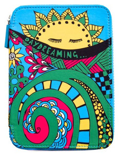 PUNCHCASE By Leslie Hsu Ace Zip Around Cover, Blue Daydreaming Print (fits Kindle, Paperwhite, and Touch)