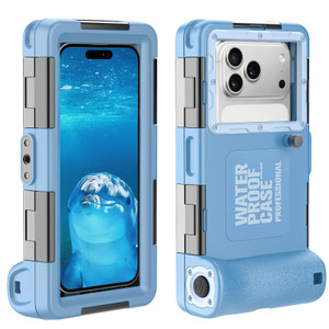 Underwater Snorkeling Diving Phone Case, Universal Waterproof Phone Case for iPhone 17/16/15/14/13/12/11Pro Max/XR/XS/X for Samsung Galaxy S24/S23/S2