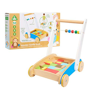 Early Learning Centre Wooden Toddle Truck, Hand Eye Coordination, Physical Development, Instills Confidence, Kids Toys for Ages 18 Month, Amazon Excl