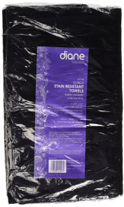 Diane 25106 Stain Resistant 100% Cotton Towels 16"x27" for Salon, Spa and Barber Shop - 12 Pack