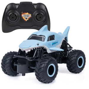 Monster Jam 6047110 Official Megalodon Remote Control Monster Truck, 1:24 Scale, 2.4 GHz, for Ages 4 and Up