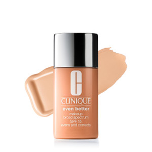 Clinique Even Better Makeup Liquid Foundation SPF 15 With Vitamin C For Dry + Oily Combination Skin Types | Medium Coverage + Natural Finish | Evens