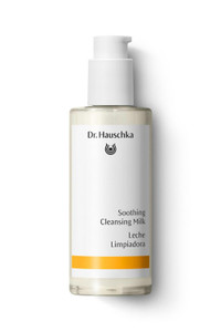 Dr. Hauschka Soothing Cleansing Milk, Sensitive Skin pH Balanced Facial Cleanser & Make Up Remover for all skin types, Certified Natural, 4.9 Fl Oz