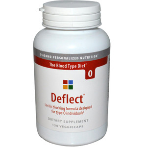 D'adamo Deflect® O, Lectin Blocking Formula, 120 Vegetarian Capsules