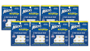Mack's Pillow Soft Silicone Earplugs - 6 Pair (Pack of 8), Value Pack  The Original Moldable Silicone Putty Ear Plugs for Sleeping, Snoring, Swimmin