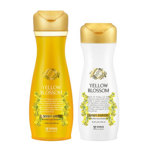 Daeng Gi Meo Ri- Hair Blossom Set: Yellow Blossom Hair Shampoo (400ml) + Treatment, Nourishing and Fresh, (300ml)