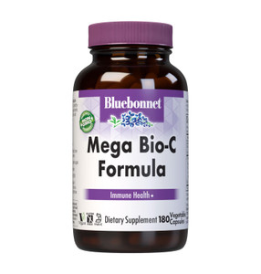 Bluebonnet Nutrition Mega Bio-C Formula Vegetable Capsules, High Potency Buffered Vitamin C, for Immune Health, Soy Free, Gluten Free, Non-GMO, Koshe