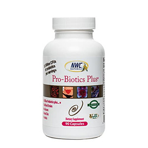 NWC Naturals Pro-Biotics Plus, Natural Probiotics for Men, Women and Kids, Immune System Support Vegetarian Supplement, Supports Good Digestive Healt