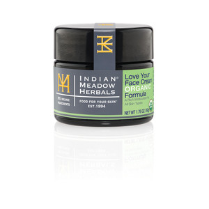Indian Meadow Herbals Love Your Face Cream Organic Formula (2oz) - Deep Penetrating Rich Moisturizer Cream - Petroleum-Free Skin Repair Cream for All