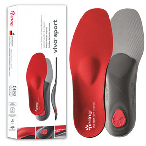 Pedag Viva Sport | Orthotic Inserts | Arch Support | Metatarsal Pad | Ideal for Low & High Impact Activities | Soft & Vegan Friendly | Handmade in Ge