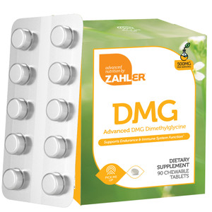Zahler DMG 500mg - DMG Dimethylglycine Supplement for Endurance & Immune System Support - DMG Supplements with Amino Acid Glycine - Nootropic Brain S