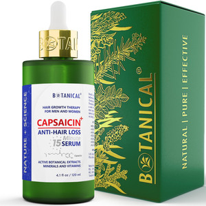 Botanical Capsaicin Anti Hair Loss Pre-Shampoo Treatment With Caffeine & Biotin for Hair Thinning Prevention Natural Oil-Free Hair Anti-Hair Thinning