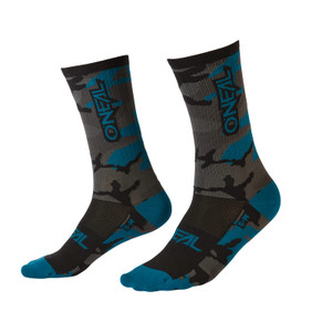 O'NEAL MTB Performance Sock Camo Gray/Blue/Black (10-12)