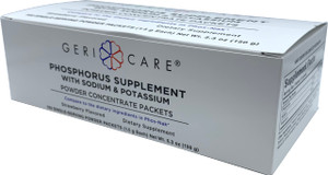 GeriCare Phosphorus Supplement Powder Packets, Strawberry Flavor, Supports Bone Strength & Energy Metabolism, Nerve, and Muscle Support, Electrolyte