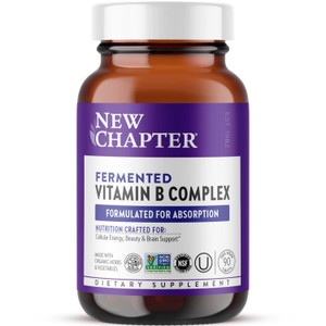 New Chapter Vitamin B Complex, Fermented Vitamin B Complex, USDA Organic, ONE Daily for Cellular Energy + Brain + Beauty, 100% Vegan, Gluten-Free - 9