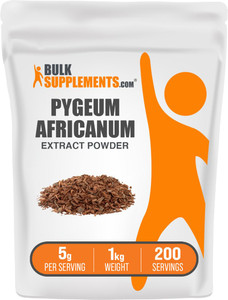BulkSupplements.com Pygeum Africanum Extract Powder - from Pygeum Bark, Nutritional Supplement - Gluten Free - 5g per Serving, 1kg (2.2 lbs) (Pack of