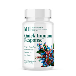 MICHAEL'S Health Naturopathic Programs Quick Immune Response - 120 Vegetarian Tablets - Immune System Support - with Vitamin A, Vitamin C & Zinc - 40