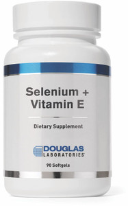 Douglas Laboratories Selenium + Vitamin E | 400 I.U. of Natural Form of Vitamin E and 50 mcg. of Selenium | 90 Softgels