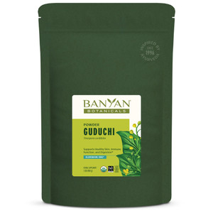 Banyan Botanicals Organic Guduchi Powder  Organic Immune Health Supplement  for Natural Detox, Balanced Digestion & Healthy Skin*  1 lb  Non-GMO