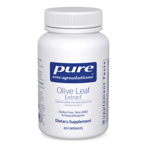 Pure Encapsulations Olive Leaf Extract | Hypoallergenic Supplement Supports Immune System and Healthy Intestinal Environment | 60 Capsules