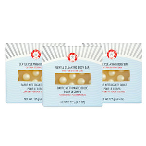 First Aid Beauty - Gentle Cleansing Bar, Luxurious Soap Bar Body Wash with Squalane, Allantoin, and Shea Butter for Smooth, Clean Skin, Fragrance-Fre