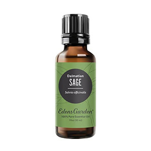 Edens Garden Sage- Dalmation Essential Oil- 100% Pure Premium Grade, Undiluted, Natural, Therapeutic, Aromatherapy, The Best for Diffuser, Candle, La