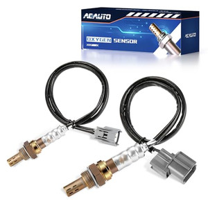 ACAUTO 2Pcs Oxygen O2 Sensor Upstream Downstream Compatible with Honda Civic 2001-2005 1.7L Front & Rear O2 Sensor Replaces 234-4092 234-4123 D17A7