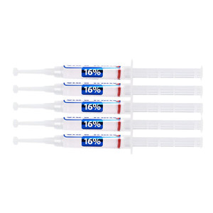 Ultra White 16% Teeth Whitening Gel: 5 Large Syringes for Beautiful Smile, Whitening Gel for Dental Trays, White Results with Ultra White Whitening G