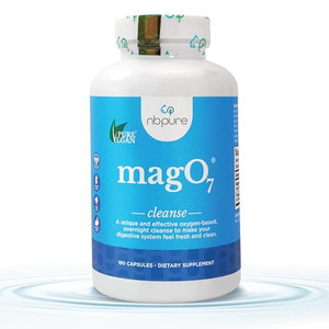 nbpure MagO7 - Natural Colon Cleanse & Detox - Occasional Constipation Relief, Stool Softening, & Bloating Support for Men & Women - Ozonated Magnesi