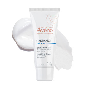 Avène Hydrance RICH Hydrating Cream, Daily Face Moisturizer, Soothes feelings of skin tightness & discomfort associated with dryness, Dry skin moistu