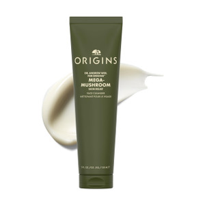 Origins Mega-Mushroom Gentle Face Cleanser | Great for Sensitive Skin | With Reishi Mushroom, 5 Fl Oz