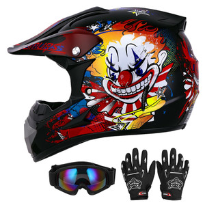 DOT Youth Dirt Bike Helmet with Goggles & Gloves for 5-14 Years Old, Youth ATV Helmets for Youth Boys Girls, Four Wheeler Helmet, Motocross BMX MX UT