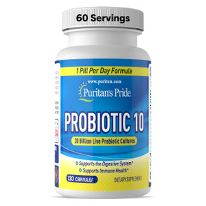 Probiotic 10 with Vitamin D to support immune function* 120 count by Puritan's Pride