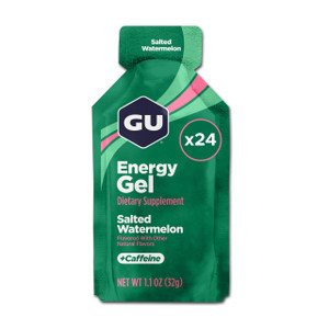 GU Energy Original Sports Nutrition Energy Gel, Salted Watermelon, 26.4 Oz, 24 Count