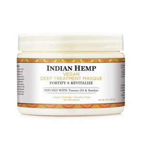 Nubian Heritage Indian Hemp Deep Conditioner Hair Mask For Weak Hair Masque Deep Conditioner for Weak Hair 11 oz