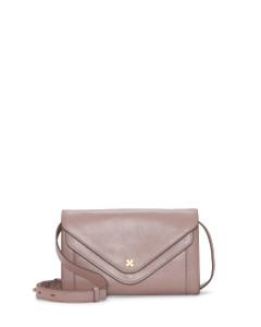 Lucky Brand Love leather Crossbody Wallet convertible purse with adjustable strap interior wallet function, One Size US