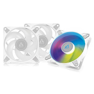 ARCTIC P12 PWM PST A-RGB (3 Pack) - PC Fans, 120mm PWM Case Fan Optimized for Static Pressure, Semi-Passive: 2002000 RPM (0 RPM <5%), 5V 3 pin ARGB